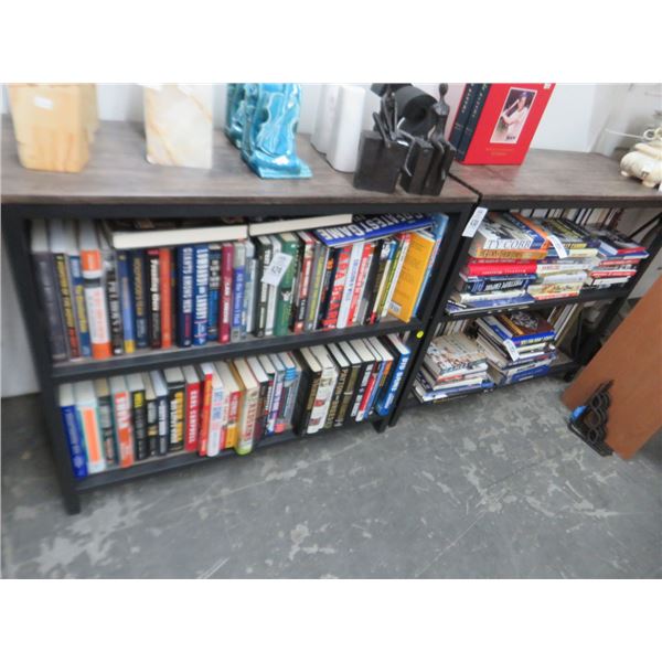 2-Metal/Faux Wood 3 Level Bookshelf - 2 X $