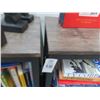 Image 2 : 2-Metal/Faux Wood 3 Level Bookshelf - 2 X $