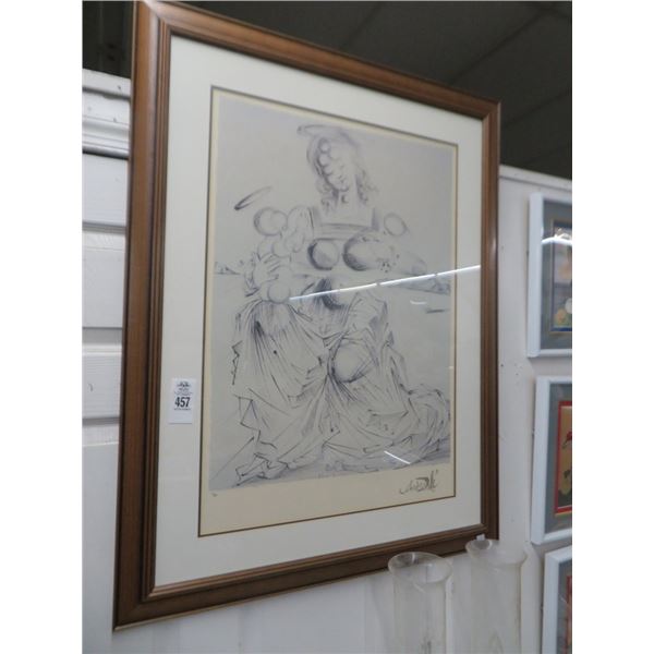 Framed 53/500 Artist Salvador Dali "Angel With Baby" - 40" x 31"