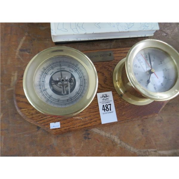 Bell Clock Weather Station/Barometer