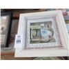 Image 2 : Framed Shadow Box Wall Art (4), Collector Plates (4)