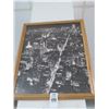 Image 1 : Framed NYC Skyline Photo - 22" x 17"