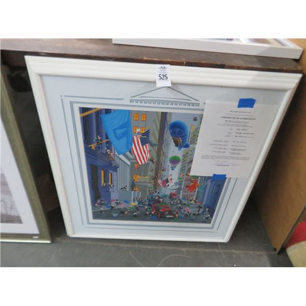 2-Framed Signed & Numbered Print by Melanie Taylor Kent "Wall Street" - 2 X $