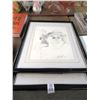Image 1 : 2-Framed Signed Drawings by Gene Francisco - 30" x 20" , 24" x 30" - 2 X $