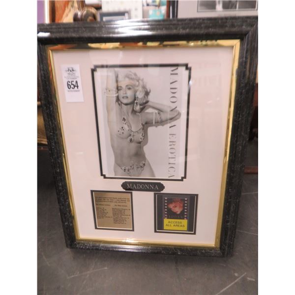 Madonna "Erotica" Framed Memorabilia