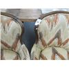 Image 2 : Carved Oak Trim Padded Armchairs (Pair)