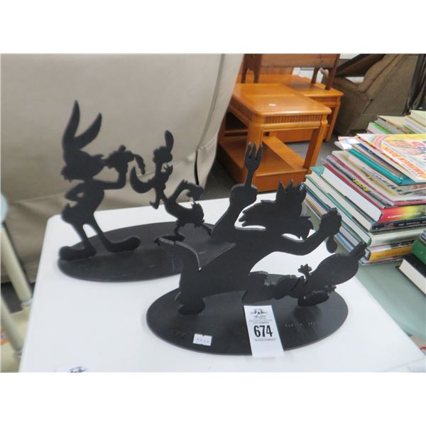 Looney Tunes Artist Signed Metal Shadow Art (2)