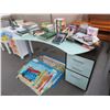 Image 1 : Contemporary Opaque Glasstop Desk