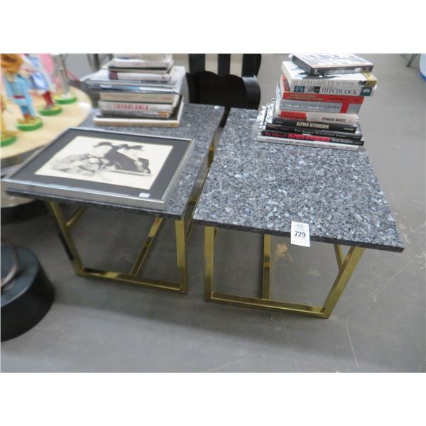 Granite Top End Tables (2)