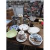 Image 1 : Soup Tourine, Footed Crystal Bowl, Collector Plates & More