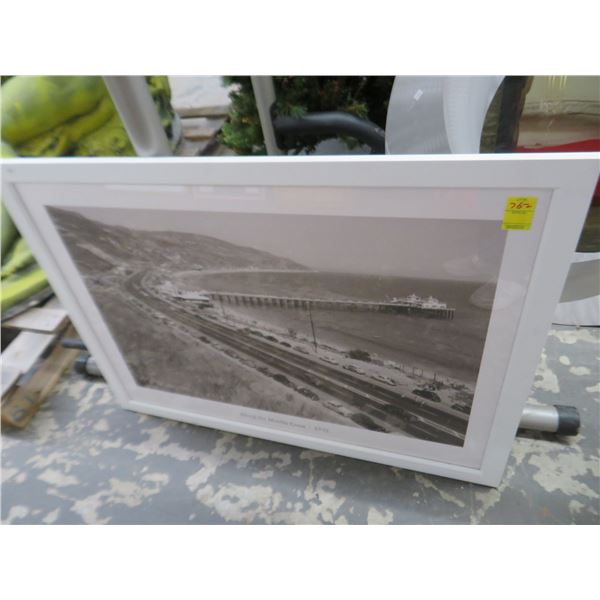 Framed Along The Malibu Coast 1952 Photograph - 41" x 30"