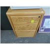 Image 1 : Oak 2 Drawer File Cabinet
