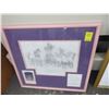 Image 1 : Framed Signed Jeffrey Ballet Sketch by Melanie Taylor Kent - 23" x 21"
