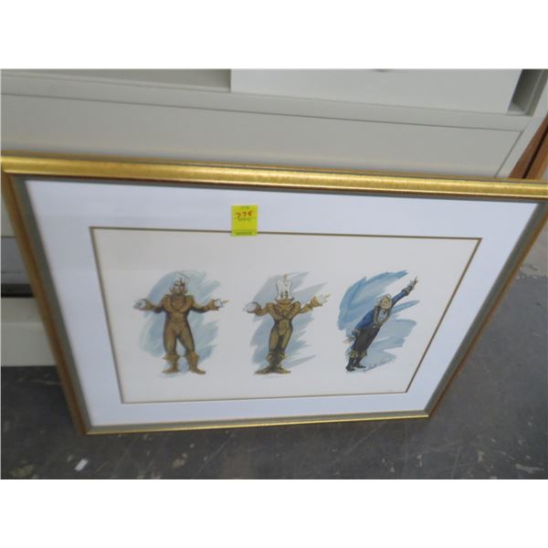 Framed Signed & Numbered Disney Lithograph "Lumiere" by Harold Ward - 912/975 -