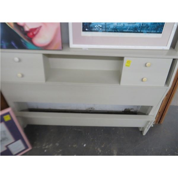 Grey Twin Tan Headboard