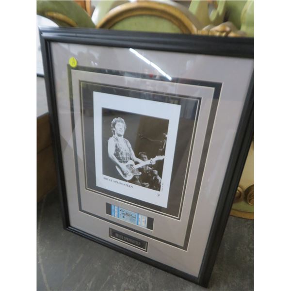 Framed Bruce Springsteen Photo