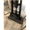 Image 2 : DELAWARE BLACK COATED METAL INDUSTRIAL LOOK MECHANICAL CAFE TABLE 3' DIAMETER