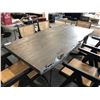 Image 2 : GREY LIVE EDGE STYLE RECTANGULAR DINING TABLE 78"W X 39"D X 30"H