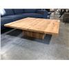 Image 2 : LIGHT WOOD SQUARE COFFEE TABLE 47.5"