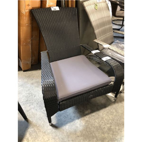 PATIO FLARE BLACK MUSKOKA CHAIR