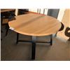 Image 1 : MILA NATURAL OAK ROUND DINING TABLE 48"