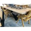 Image 2 : BIRD NATURAL OAK LIVE EDGE STYLE RECTANGULAR INSTINCT DINING TABLE 79" X 38"