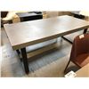 Image 2 : GREY OUTDOOR RECTANGULAR PATIO TABLE 79" X 40"