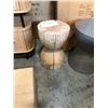 Image 1 : NATURAL OAK HOURGLASS ACCENT TABLE 12" DIAMETER
