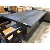 Image 2 : DARK OAK RECTANGULAR DINING TABLE 95" X 48"