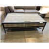 Image 2 : MAKO 2 DRAWER DESIGNER COFFEE TABLE 55" X 31.5"