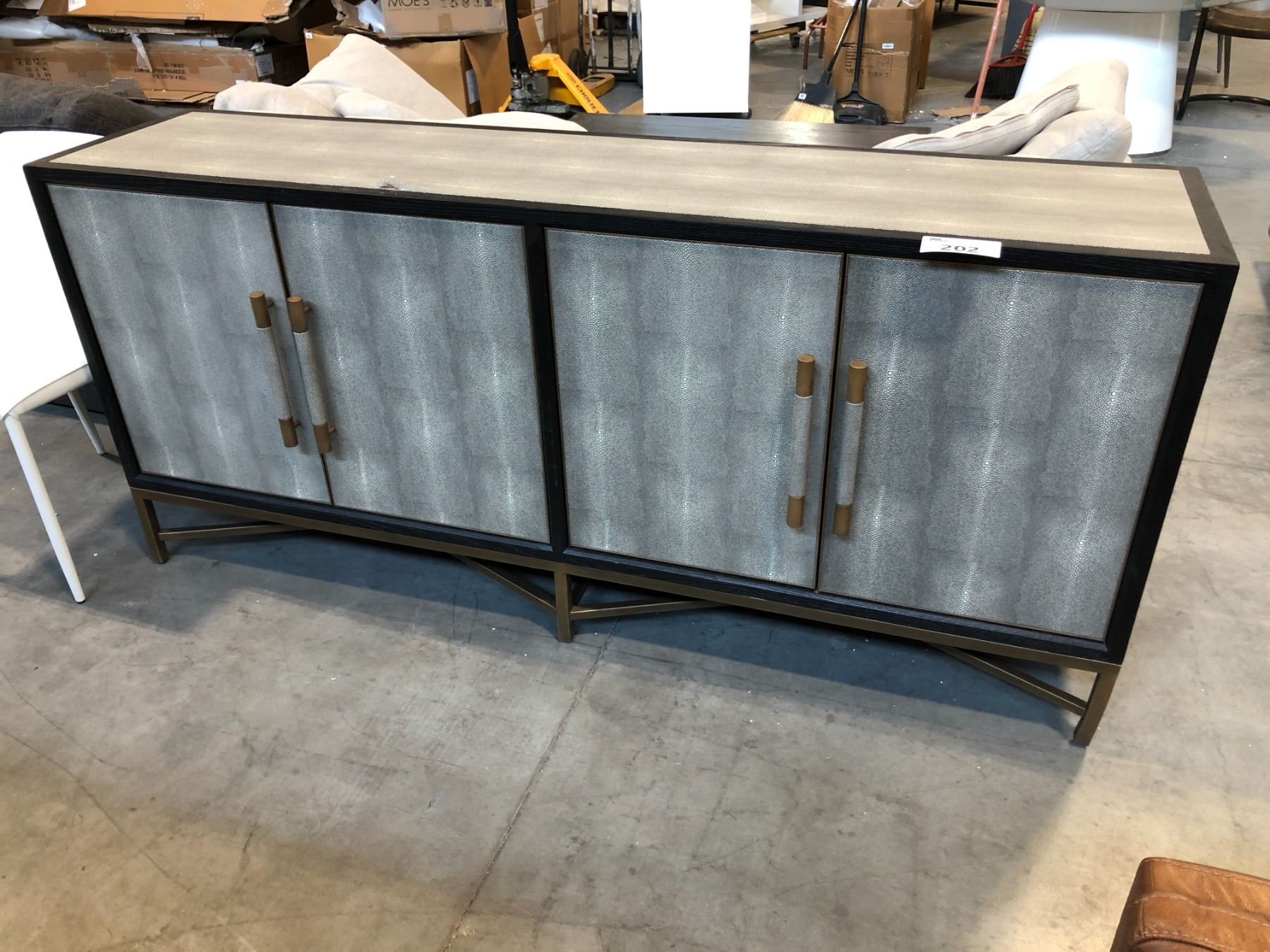 MAKO 4 DOOR DESIGNER SIDEBOARD 76" X 18" - Able Auctions
