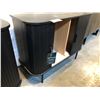 Image 2 : BLACK 2 TAMBOUR DOOR ACCENT CABINET 39.5" X 18"
