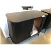 Image 2 : BLACK 2 TAMBOUR DOOR ACCENT CABINET 39.5" X 18"