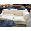 Image 2 : WHITE SECTIONAL SOFA 89" X 45"
