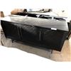 Image 2 : PAIR OF DARK WOOD 3 DOOR SICILY BUFFETS 68"W X 20"D X 32.5"H (1 MISSING TOP)