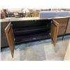 Image 2 : DARK WOOD 2 DOOR 3 DRAWER SIDEBOARD 65" X 18"