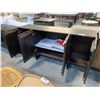 Image 2 : DARK WOOD 4 DOOR SIDEBOARD 64" X 16"