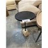 Image 1 : COLO MANGO WOOD WITH ROUGH MARBLE BASE DESIGNER ACCENT TABLE 13" DIAMETER X 20"H
