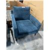 Image 1 : PARIS TURQUOISE FABRIC DESIGNER ACCENT ARM CHAIR