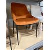 Image 2 : SEDONA BURNT ORANGE FABRIC DINING CHAIR