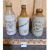 Image 1 : LOT OF 3 - STONEWARE GINGER BEER BOTTLES