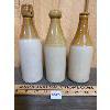 Image 2 : LOT OF 3 - STONEWARE GINGER BEER BOTTLES