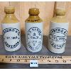 Image 1 : LOT OF 3 - STONEWARE GINGER BEER BOTTLES