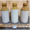 Image 2 : LOT OF 3 - STONEWARE GINGER BEER BOTTLES