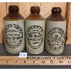 Image 1 : LOT OF 3 - STONEWARE GINGER BEER BOTTLES