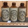 Image 1 : LOT OF 3 - STONEWARE GINGER BEER BOTTLES