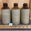 Image 2 : LOT OF 3 - STONEWARE GINGER BEER BOTTLES