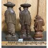 Image 2 : LOT OF 3 - CARVED WOODEN FIGURES