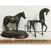 Image 1 : LOT OF 2 - METAL HORSE STATUES