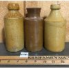 Image 2 : LOT OF 3 - STONEWARE GINGER BEER BOTTLES